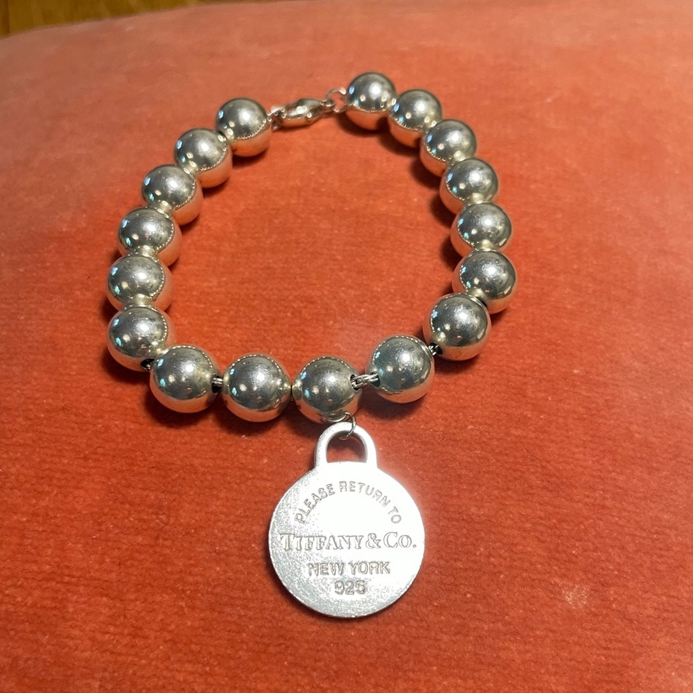 Tiffany & Co. solid silver ball bracelet.
